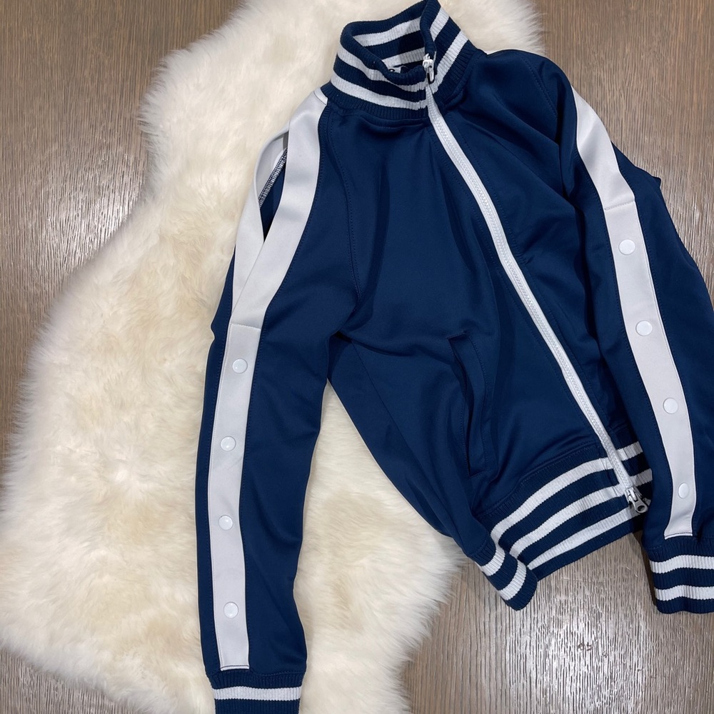•Pam and Gela• Cold Shoulder Track Jacket